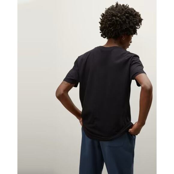 NWT Everlane Men's The Organic Cotton Crew Neck Slim Fit T-Shirt Black Size M - Picture 3 of 11